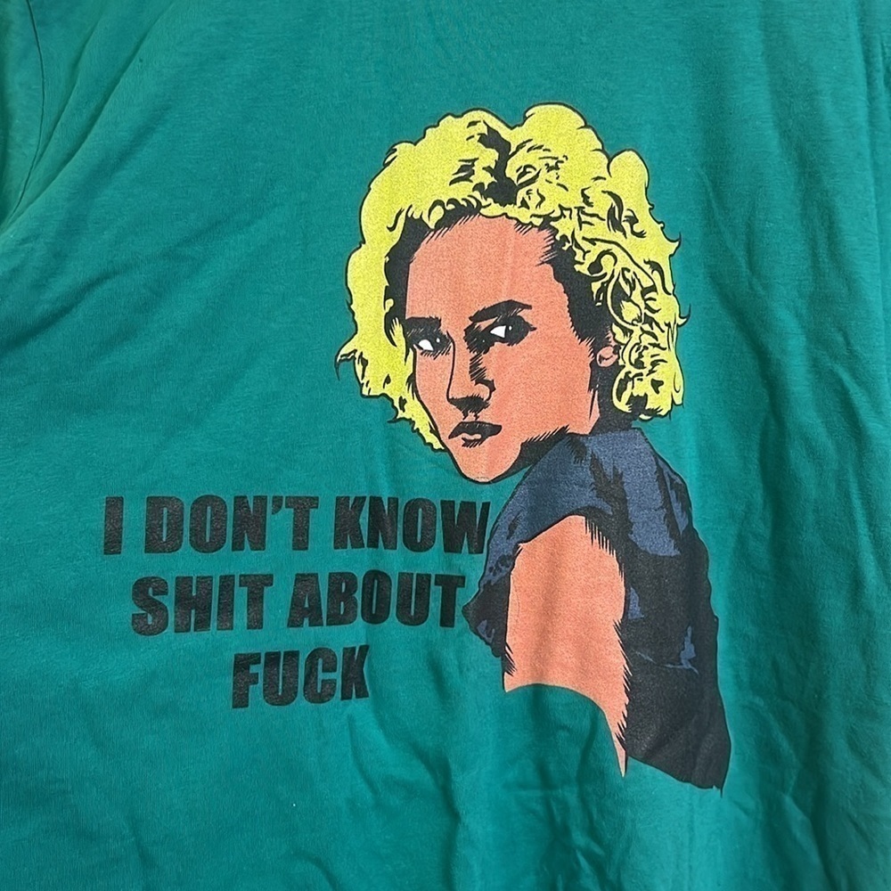 Bella Canvas Ozark Meme Graphic Screen T-Shirt Green Short Sleeve Size XL NWT